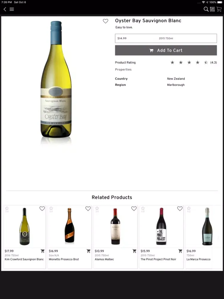 Скриншоты U N Wine Exchange iPad 