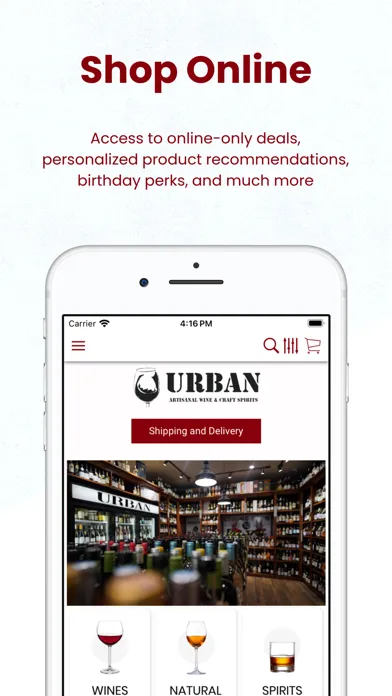 Urban Wines and Spirits स्क्रीनशॉट