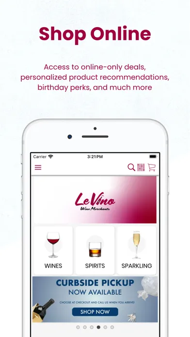 Screenshot di LeVino Wine Merchants