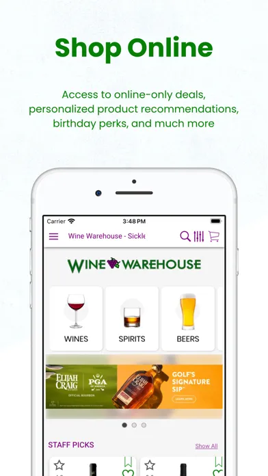 Captures d'écran de Wine Warehouse NJ
