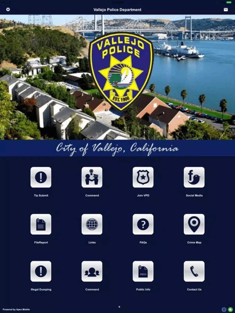 Vallejo Police Department iPad 应用截图