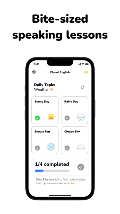 Ảnh chụp màn hình của Fluent English - Practice