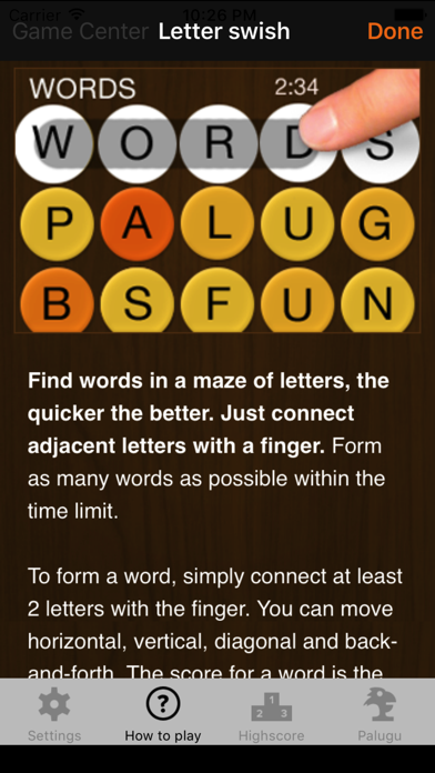 Zrzuty ekranu Letter swish - Criss Cross Words