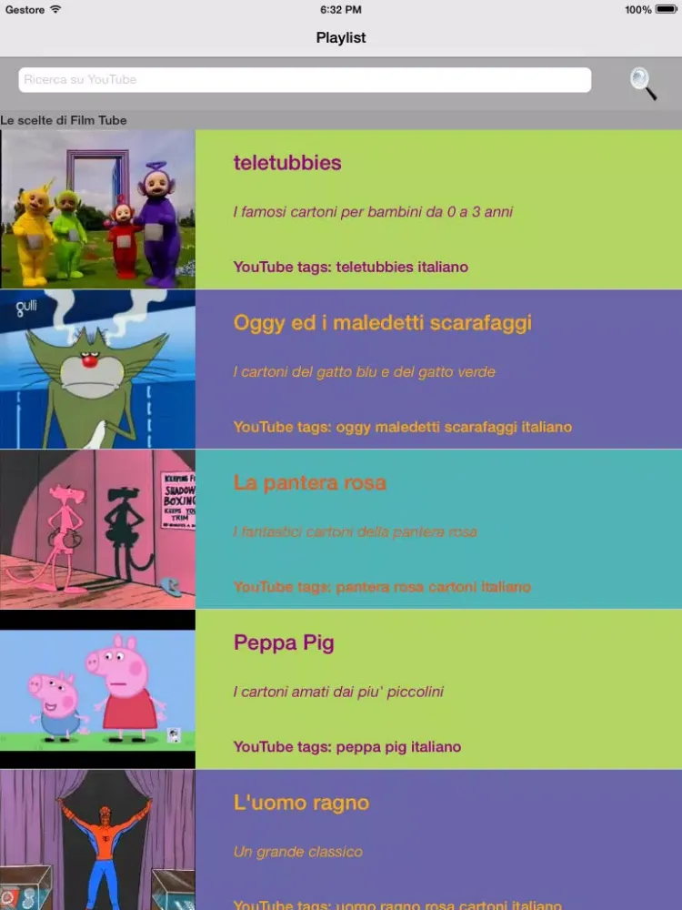 تصاویر Film Tube - Film completi e cartoni gratis da YouTube iPad 