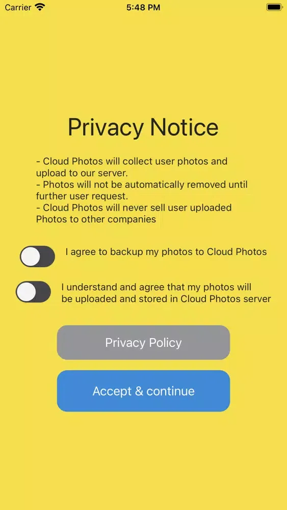 ภาพหน้าจอของ Cloud Photos - Backup Solution
