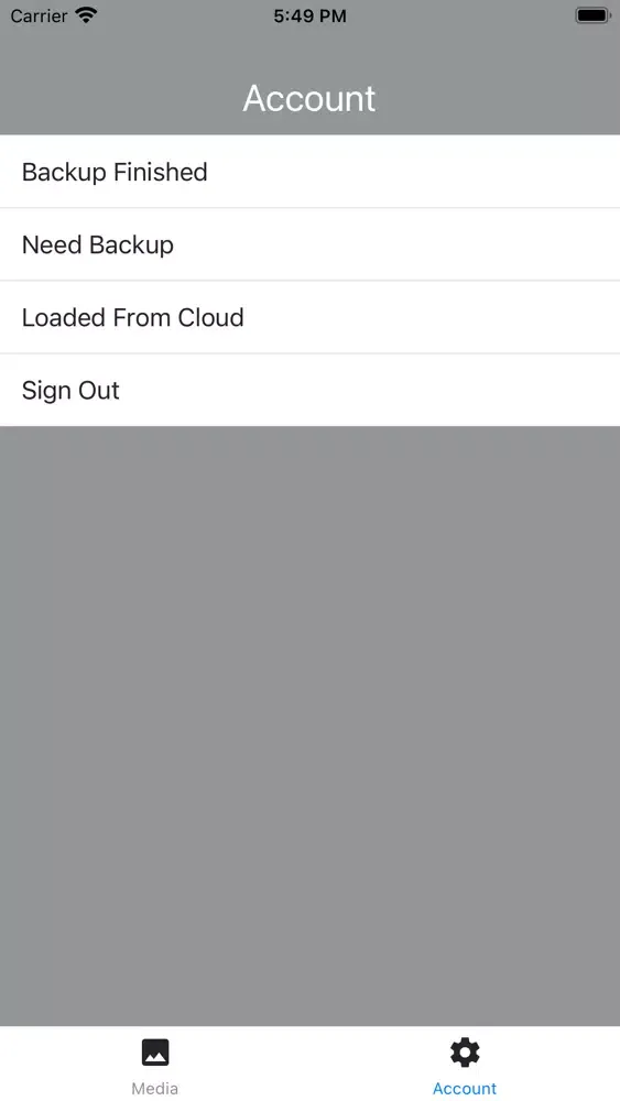 ภาพหน้าจอของ Cloud Photos - Backup Solution