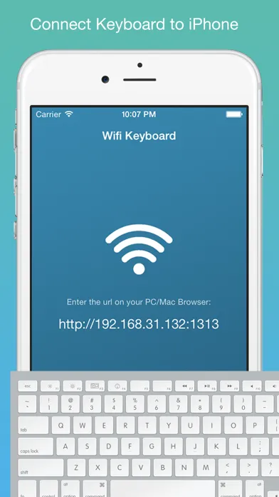 Wifi Keyboard - Connect your keyboard to iPhone/iPad with Wifi Screenshots