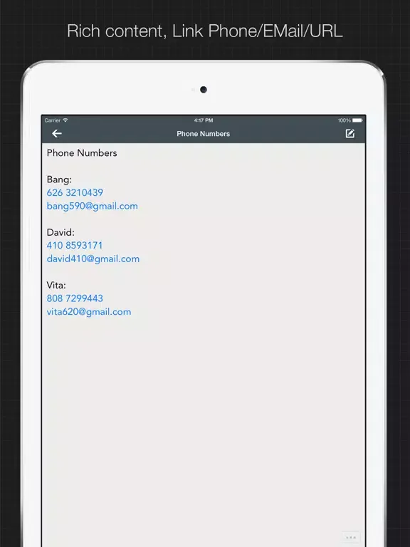 Private Note: hide secret text iPad 應用截圖