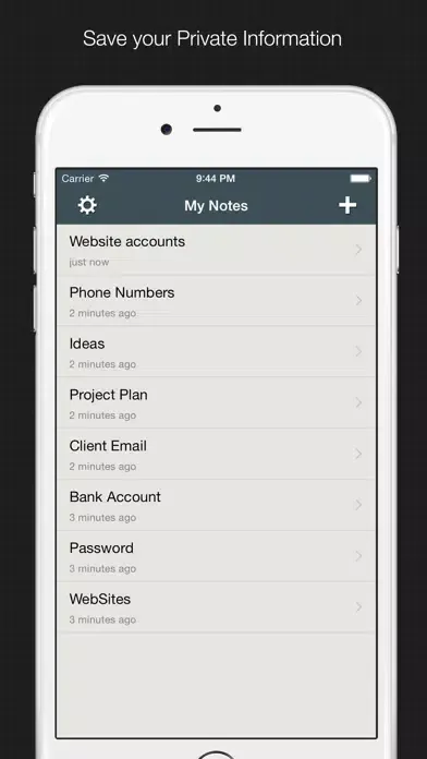 Private Note: hide secret text應用截圖