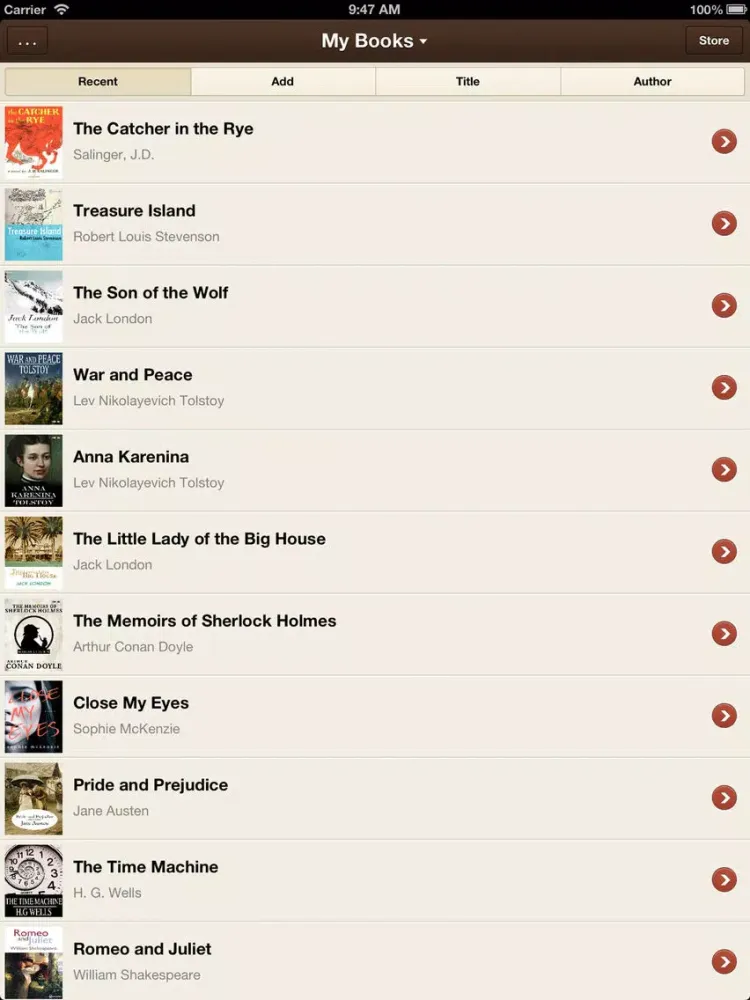 ภาพหน้าจอของ YiBook pro - epub txt reader iPad 