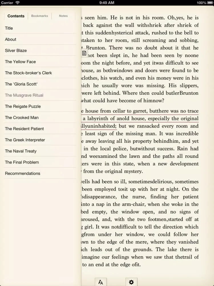 ภาพหน้าจอของ YiBook pro - epub txt reader iPad 
