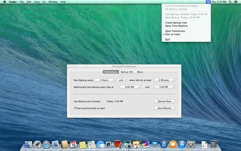 iScheduleTimeMachine - The Time Machine Scheduler スクリーンショット