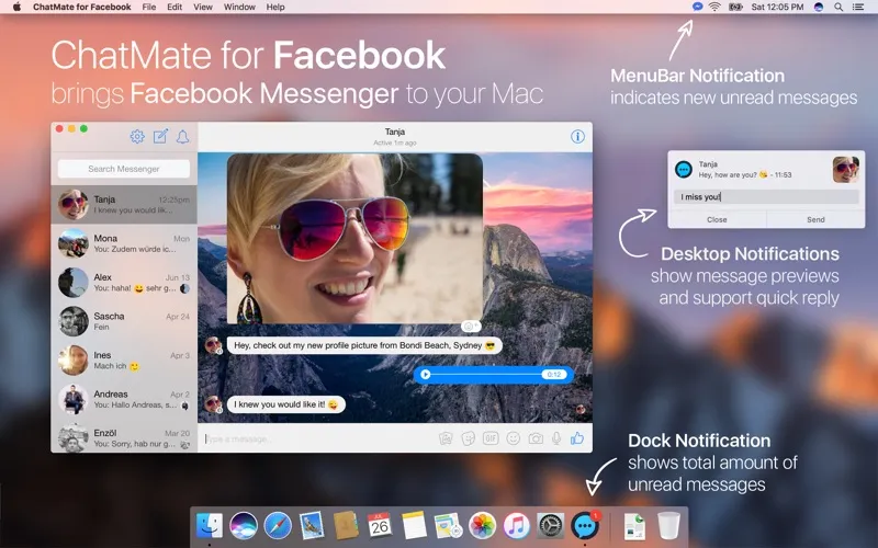 ChatMate for Facebook Screenshots