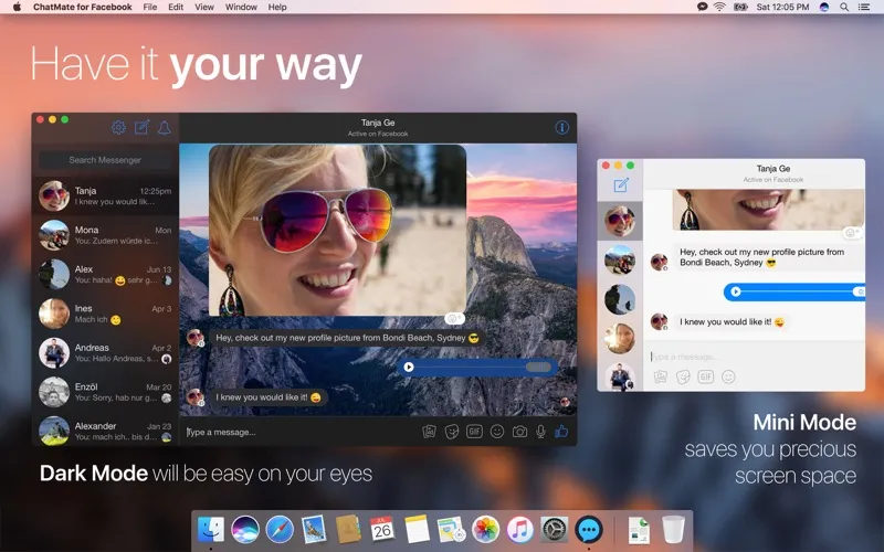 ChatMate for Facebook Screenshots