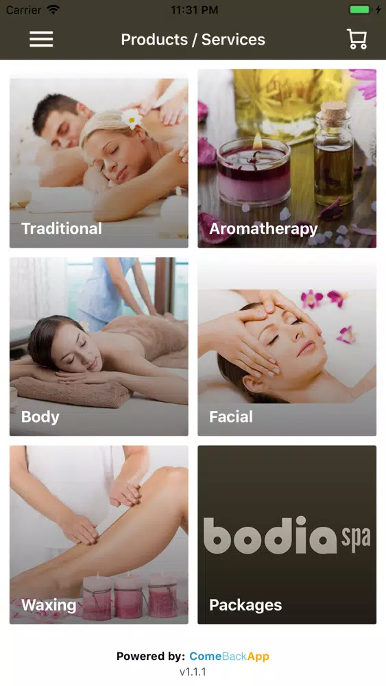 Screenshot di Bodia Spa