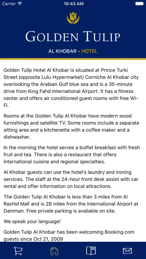 Tangkapan skrin Golden Tulip Hotel
