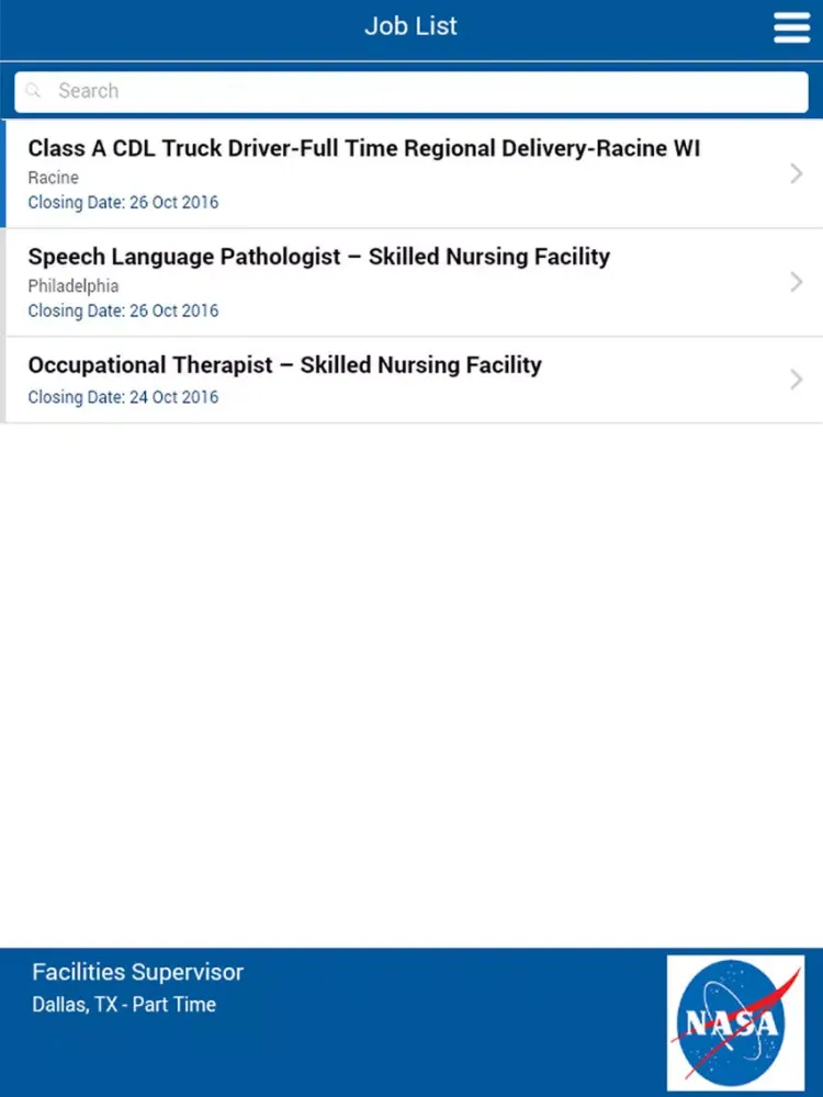 WP job Manager App iPad  스크린샷