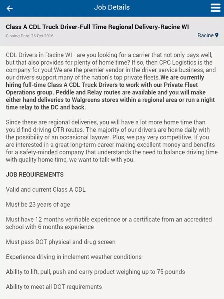 WP job Manager App iPad  스크린샷
