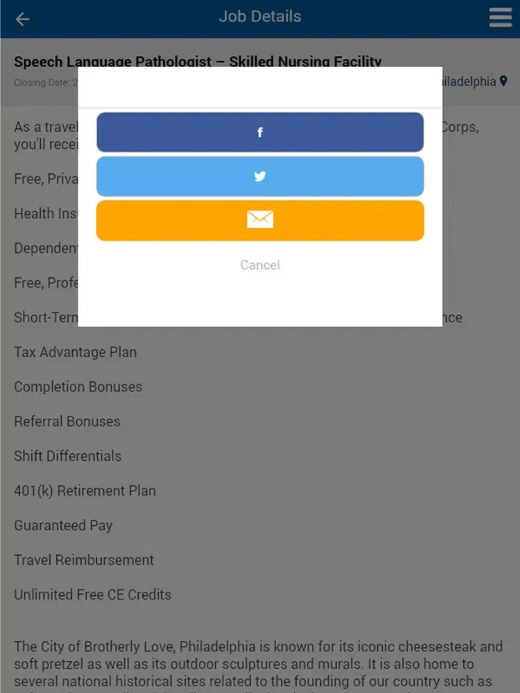 WP job Manager App iPad  스크린샷