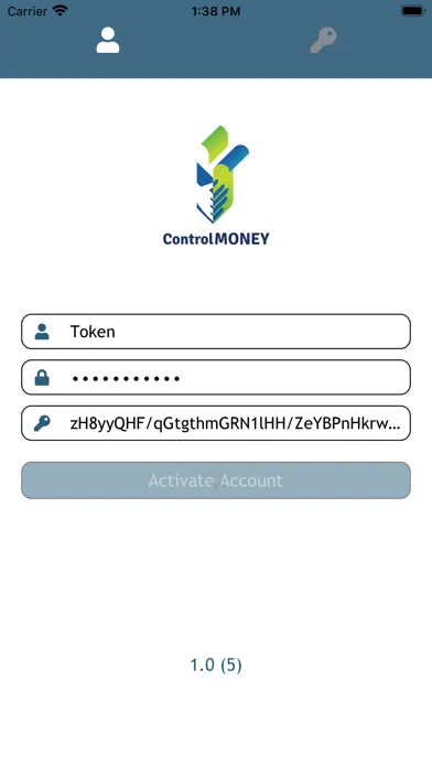 Tangkapan layar Control Money Token