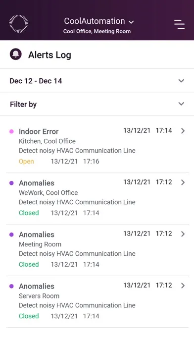 Ảnh chụp màn hình của Professional Control App