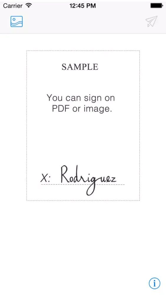 Tangkapan layar SignPen - Handwriting Signature