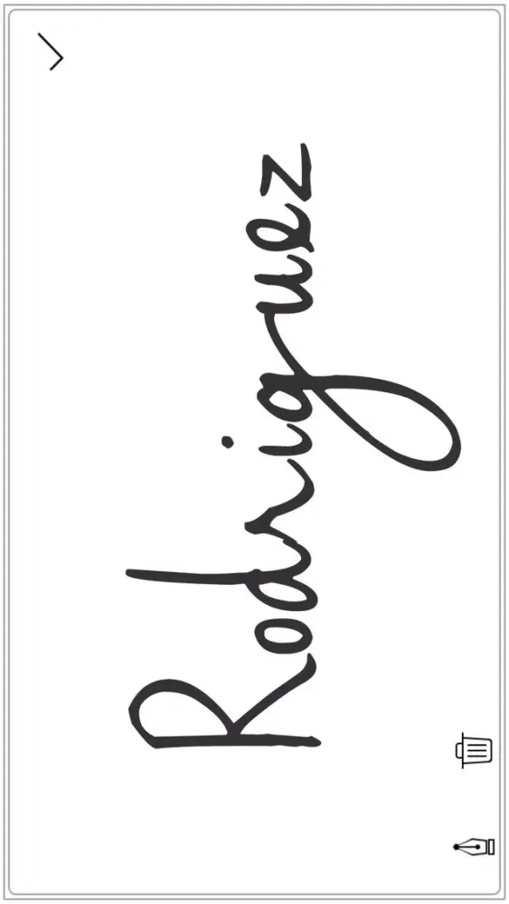 Tangkapan layar SignPen - Handwriting Signature