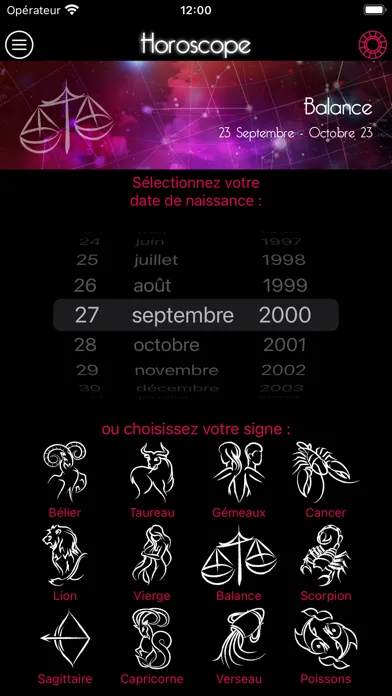 Captures d'écran de Votre Horoscope du jour