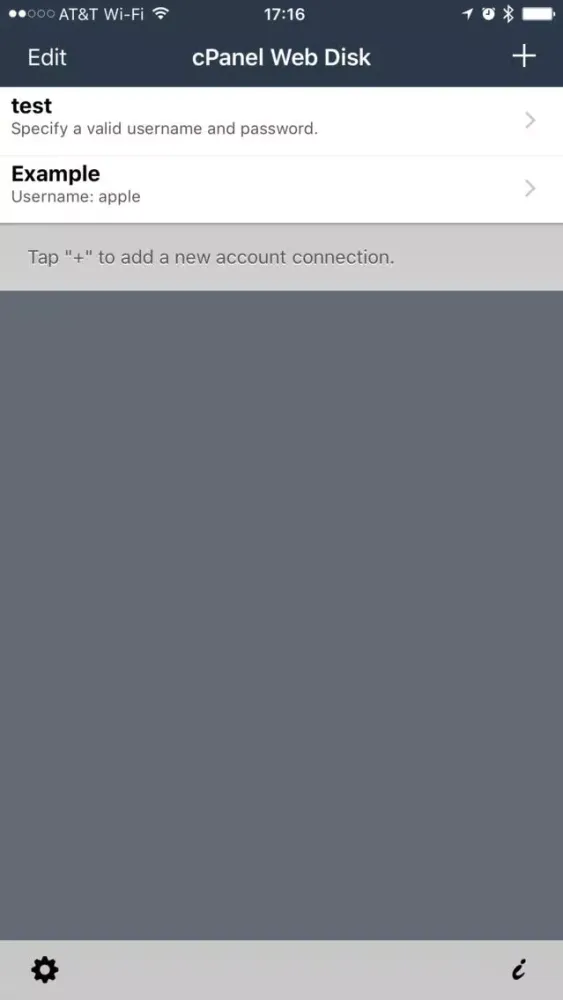 Tangkapan skrin cPanel Web Disk