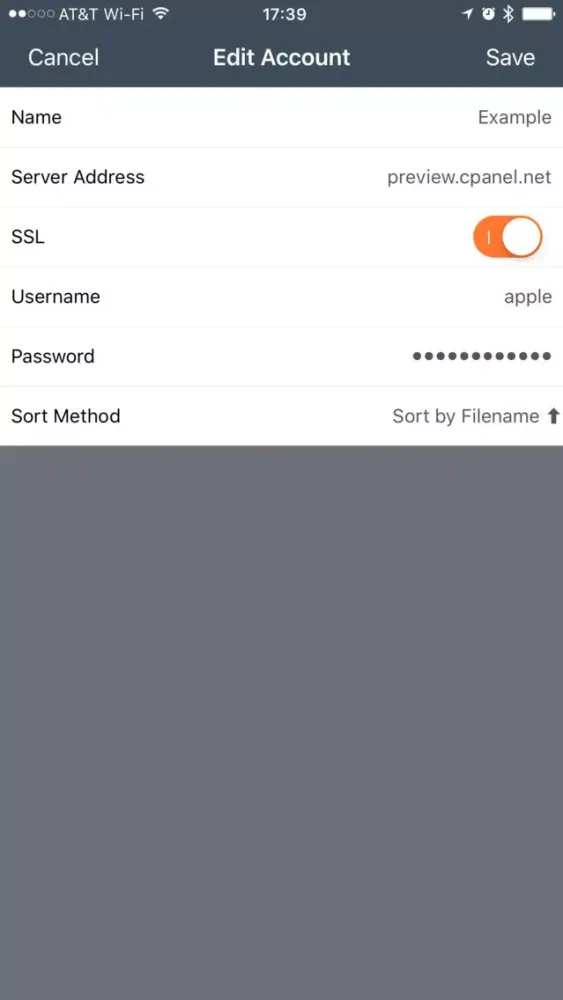 Tangkapan skrin cPanel Web Disk