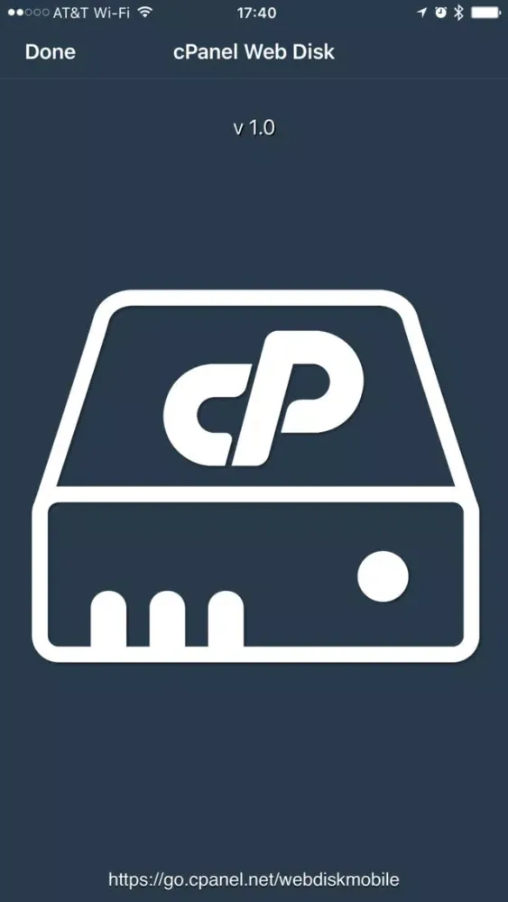 Tangkapan skrin cPanel Web Disk