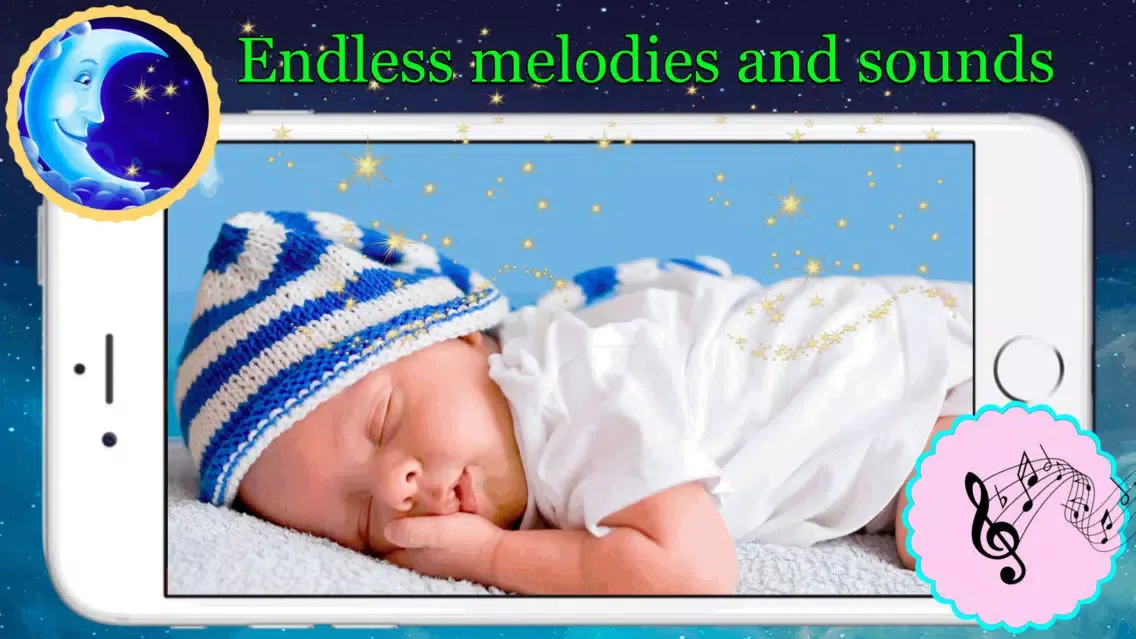 ภาพหน้าจอของ Musical Night Light for calming your baby to sleep