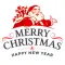 Happy Christmas & New Year Stickers for Pictures