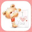 I Love You - Cute Teddy Bear Stickers for messages I Love You - Cute Teddy Bear Stickers for messages