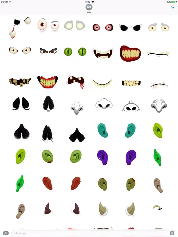 Скриншоты Halloween - Funny and Scary Stickers for Messages iPad 