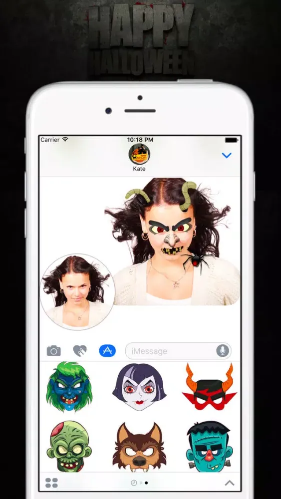 Скриншоты Halloween - Funny and Scary Stickers for Messages