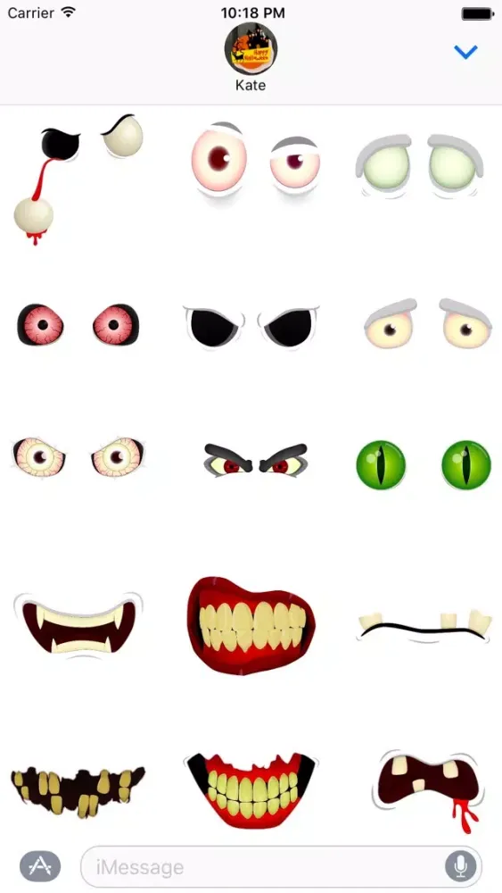 Скриншоты Halloween - Funny and Scary Stickers for Messages