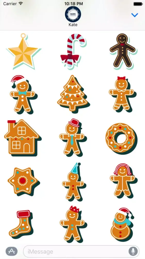 Zrzuty ekranu Merry Christmas & Happy New Year 2017 - Stickers