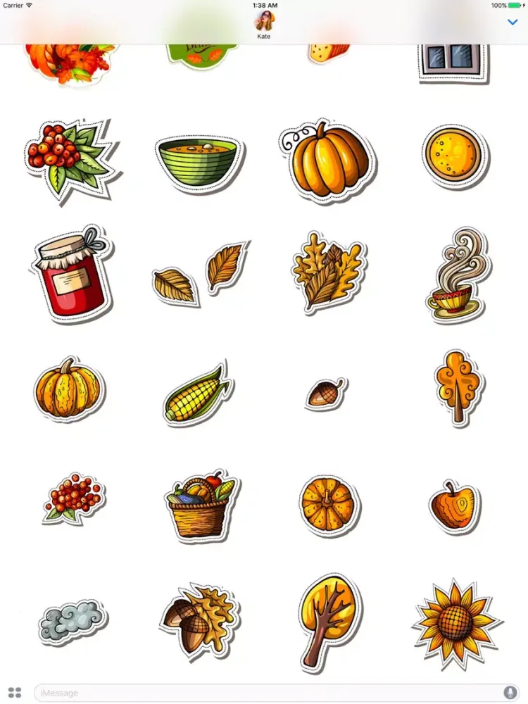 Capturas de pantalla de Happy Thanksgiving Stickers! iPad 