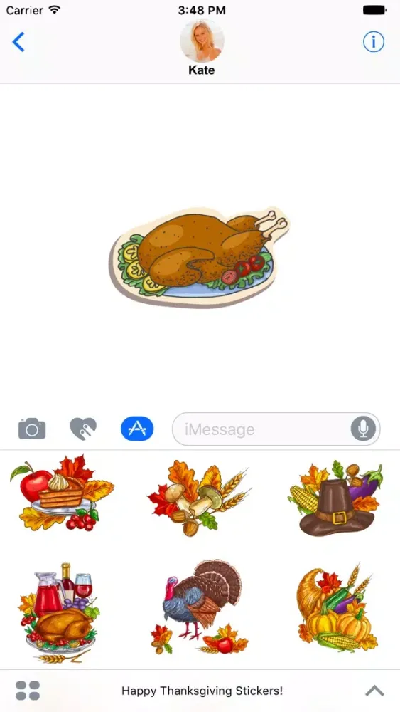 Capturas de pantalla de Happy Thanksgiving Stickers!