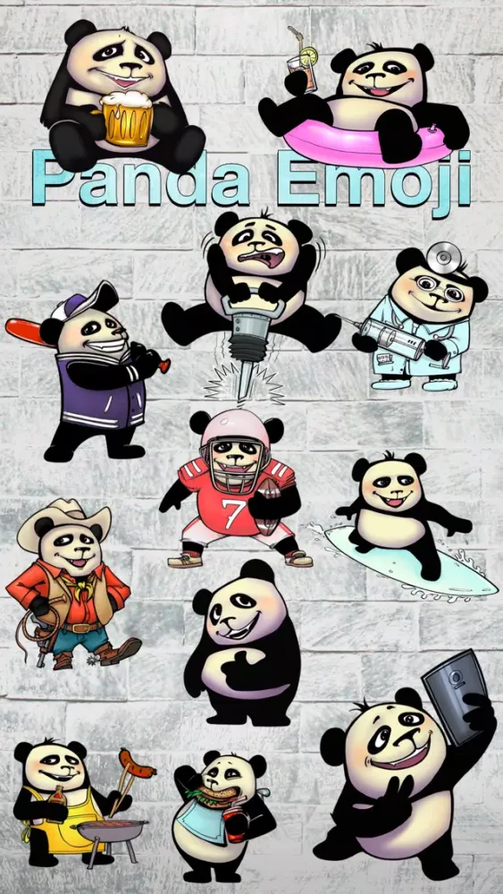 Ảnh chụp màn hình của Panda Emoji - Add Cool Emoticon Stickers to your Pictures