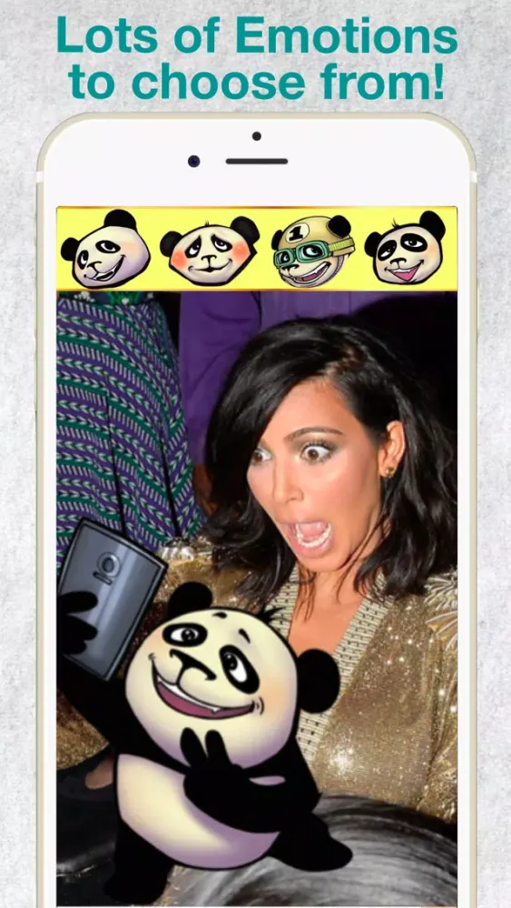 Ảnh chụp màn hình của Panda Emoji - Add Cool Emoticon Stickers to your Pictures