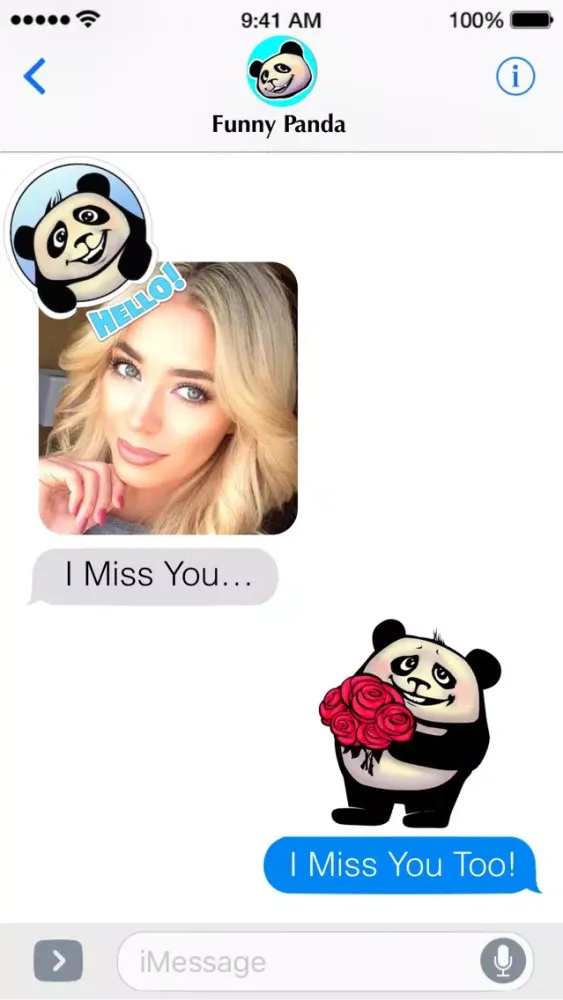 Capturas de pantalla de Funny Panda Stickers