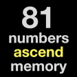 81 numbers ascend memory 81 numbers ascend memory