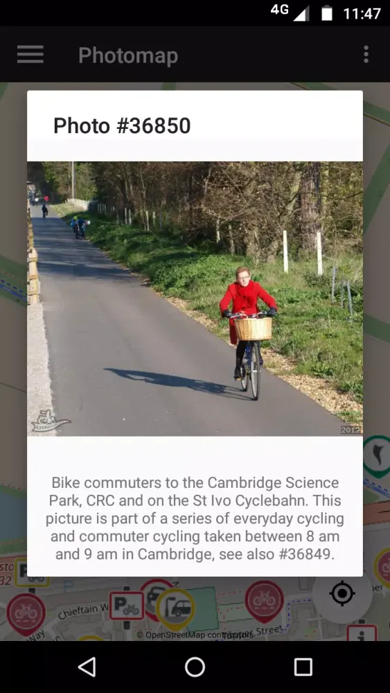 Zrzuty ekranu CycleStreets