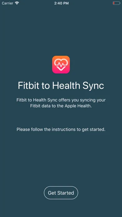 Fitbit to Health Sync应用截图