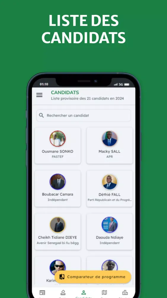 Sénégal Vote Screenshots