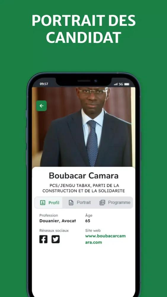 Sénégal Vote Screenshots
