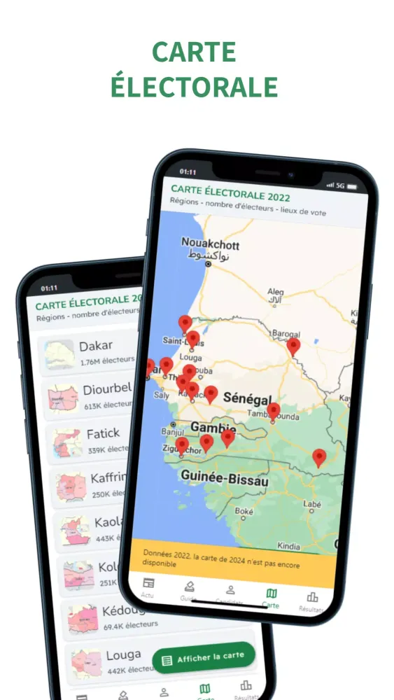 Sénégal Vote Screenshots