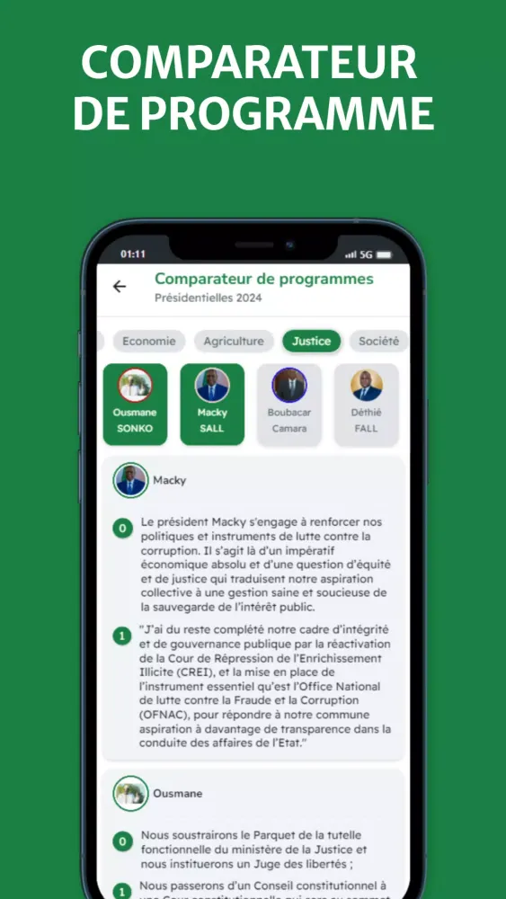 Sénégal Vote Screenshots